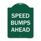 Signmission Speed Bumps Ahead Heavy-Gauge Aluminum Architectural Sign, 24" x 18", GW-1824-9888 A-DES-GW-1824-9888 - alternate 1